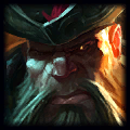 Akali counters Gangplank